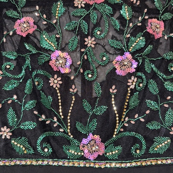 NWT | Mac Duggal 67870 Beaded Illusion High Neck Trumpet Gown Size 4 - Picture 8 of 14